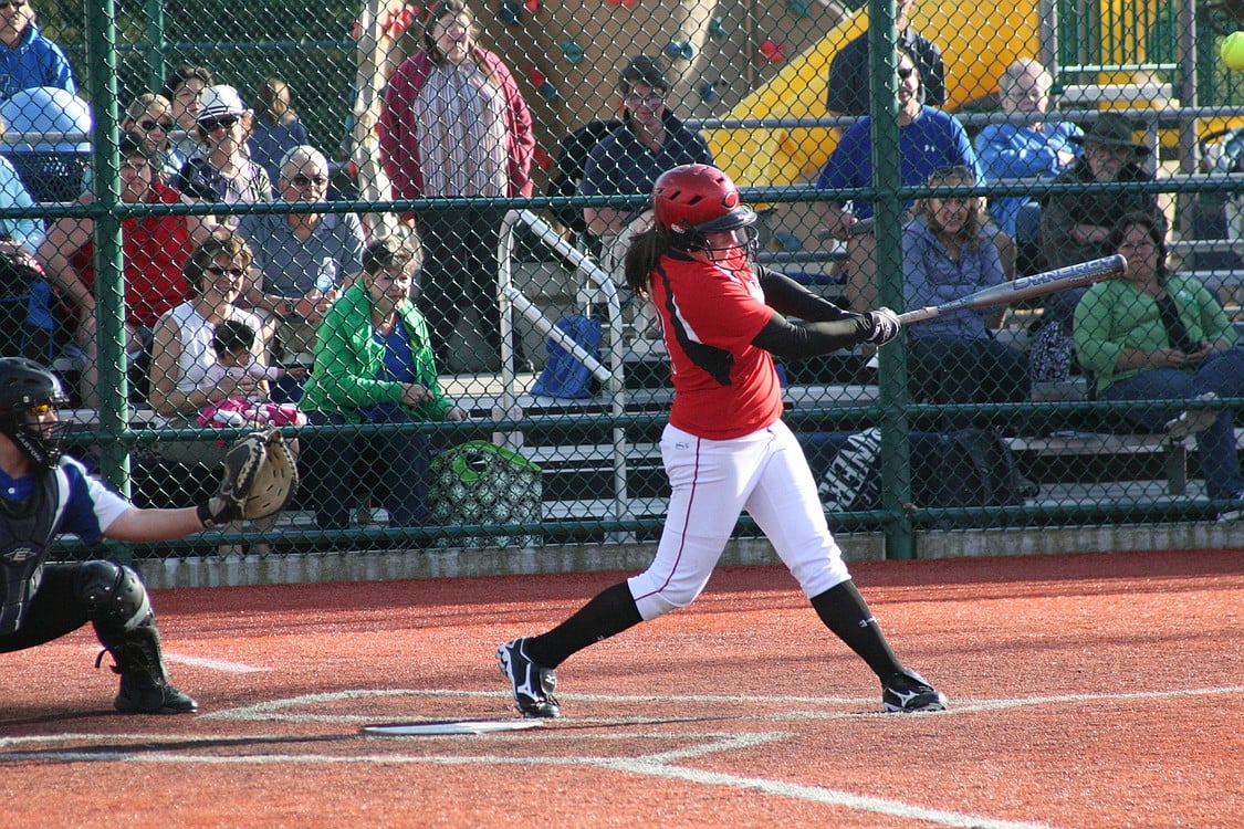 Harli Hubbard hits an RBI single.