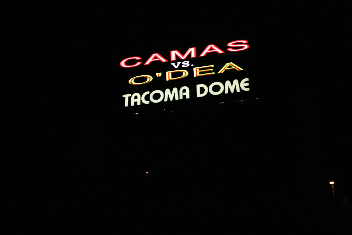 Camas football at the Tacoma Dome.