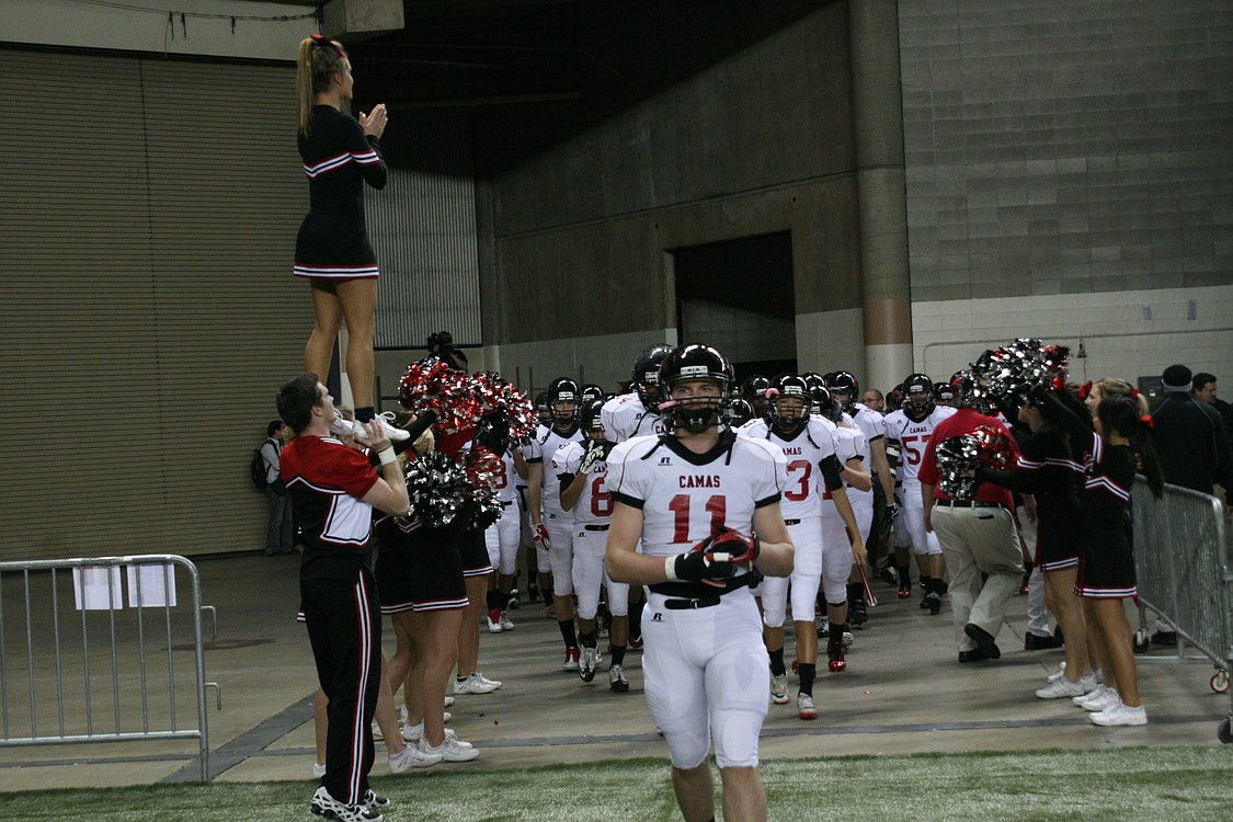 Camas football at the Tacoma Dome.