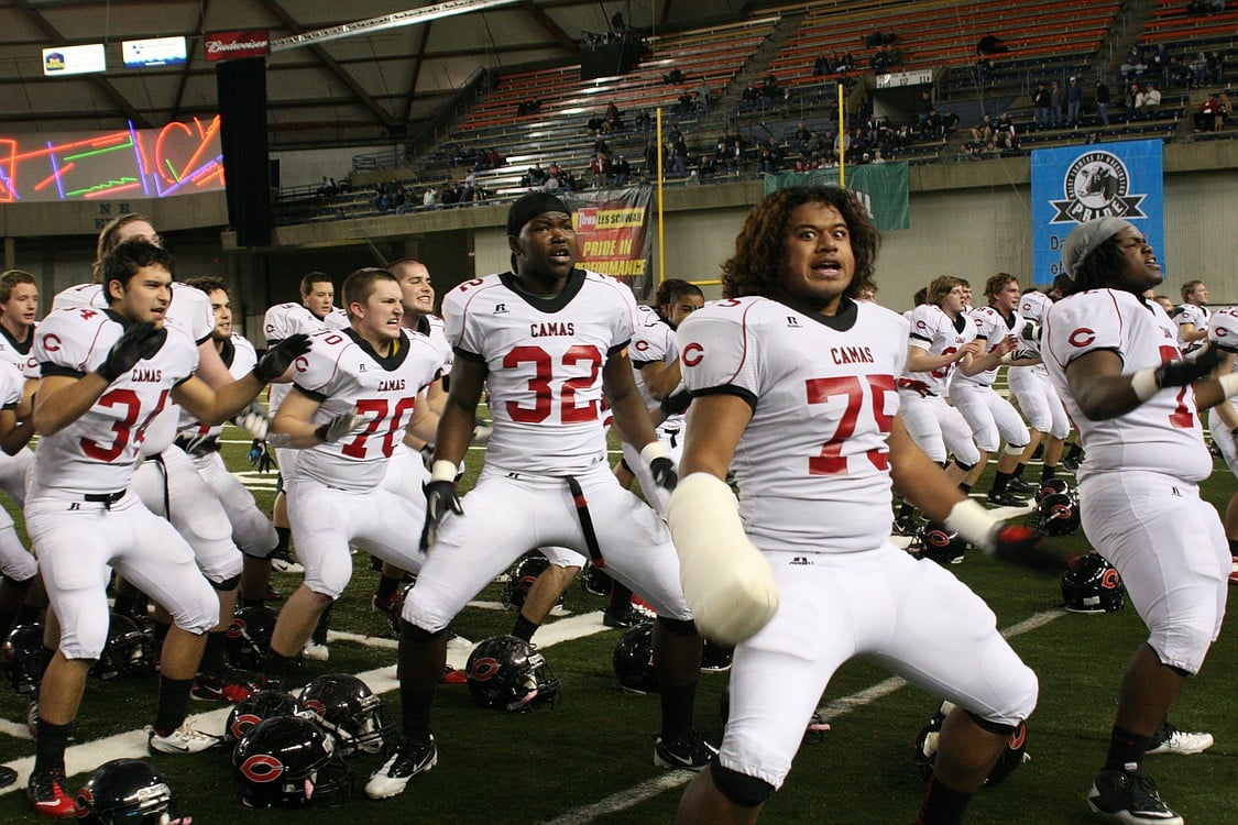 Camas football at the Tacoma Dome.