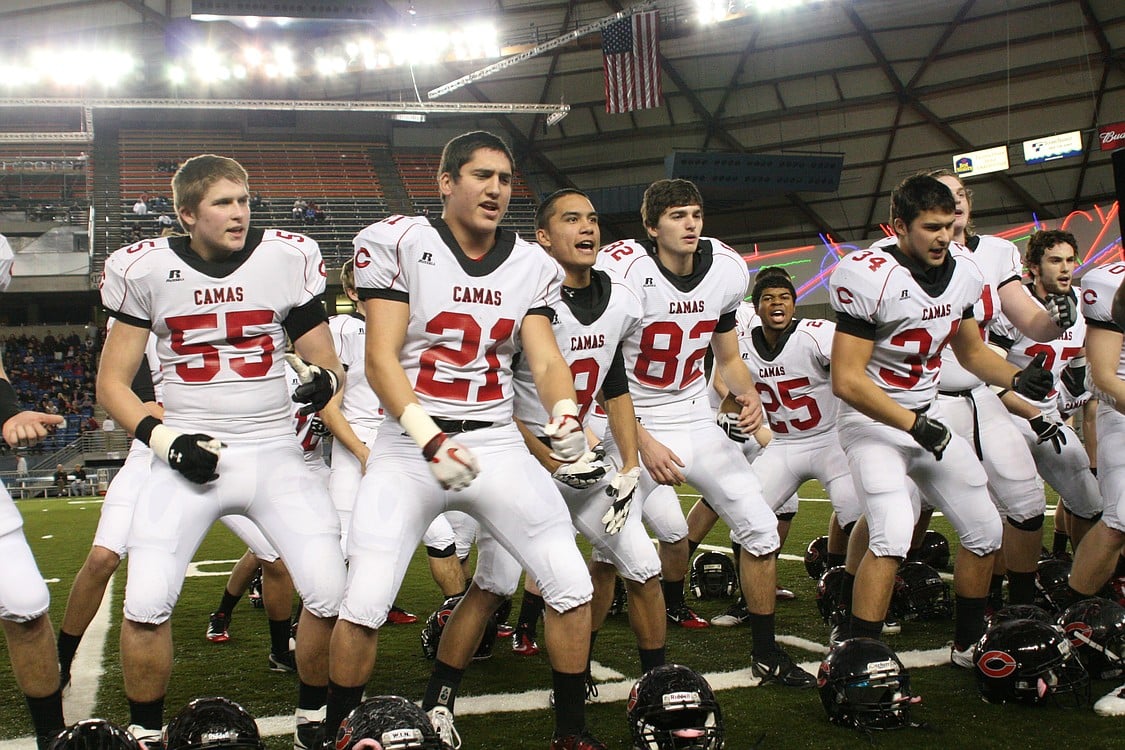 Camas football at the Tacoma Dome.