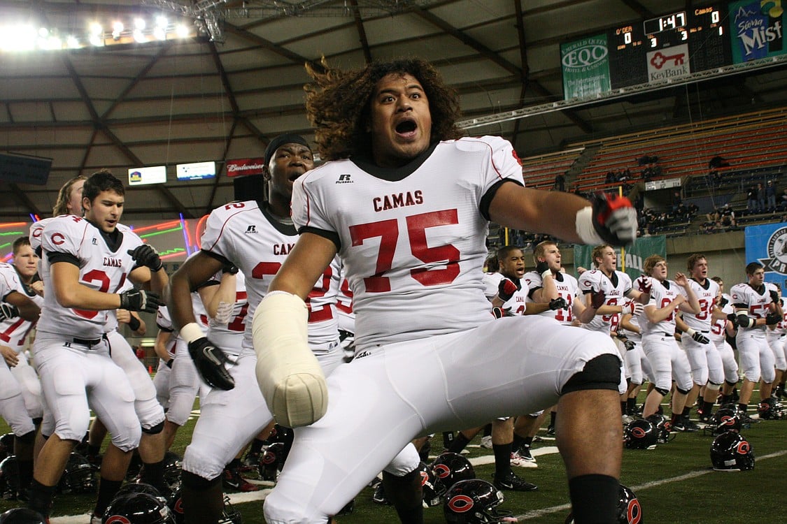 Camas football at the Tacoma Dome.