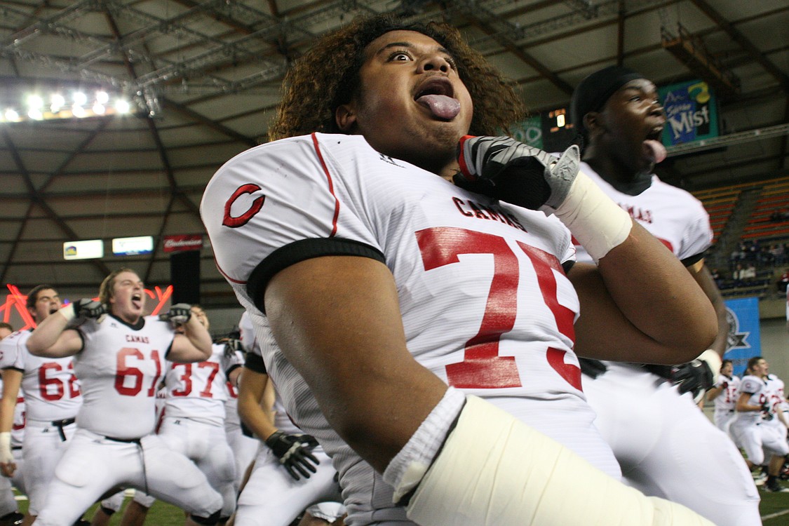 Camas football at the Tacoma Dome.