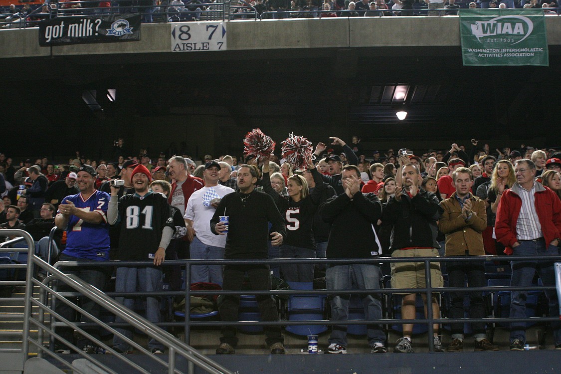 Camas football at the Tacoma Dome.