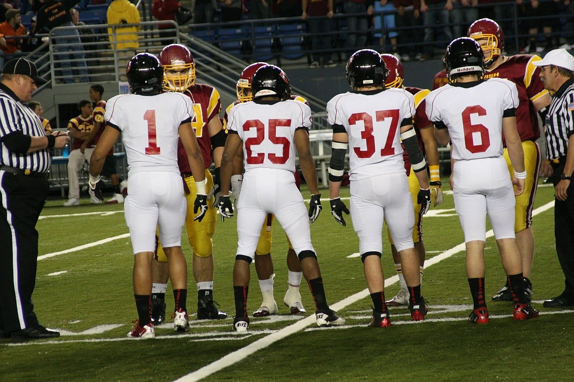 Camas football at the Tacoma Dome.