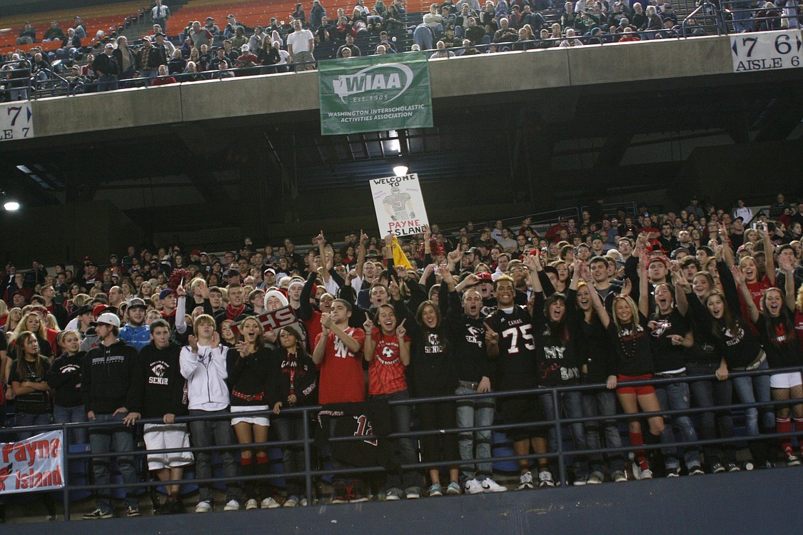 Camas football at the Tacoma Dome.