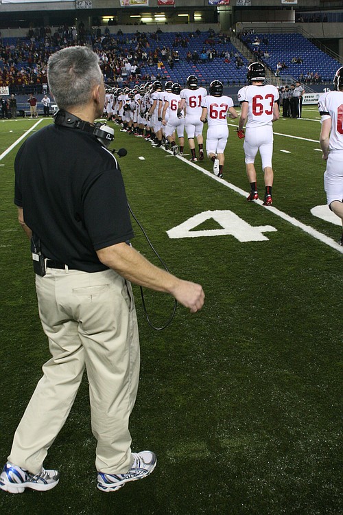 Camas football at the Tacoma Dome.