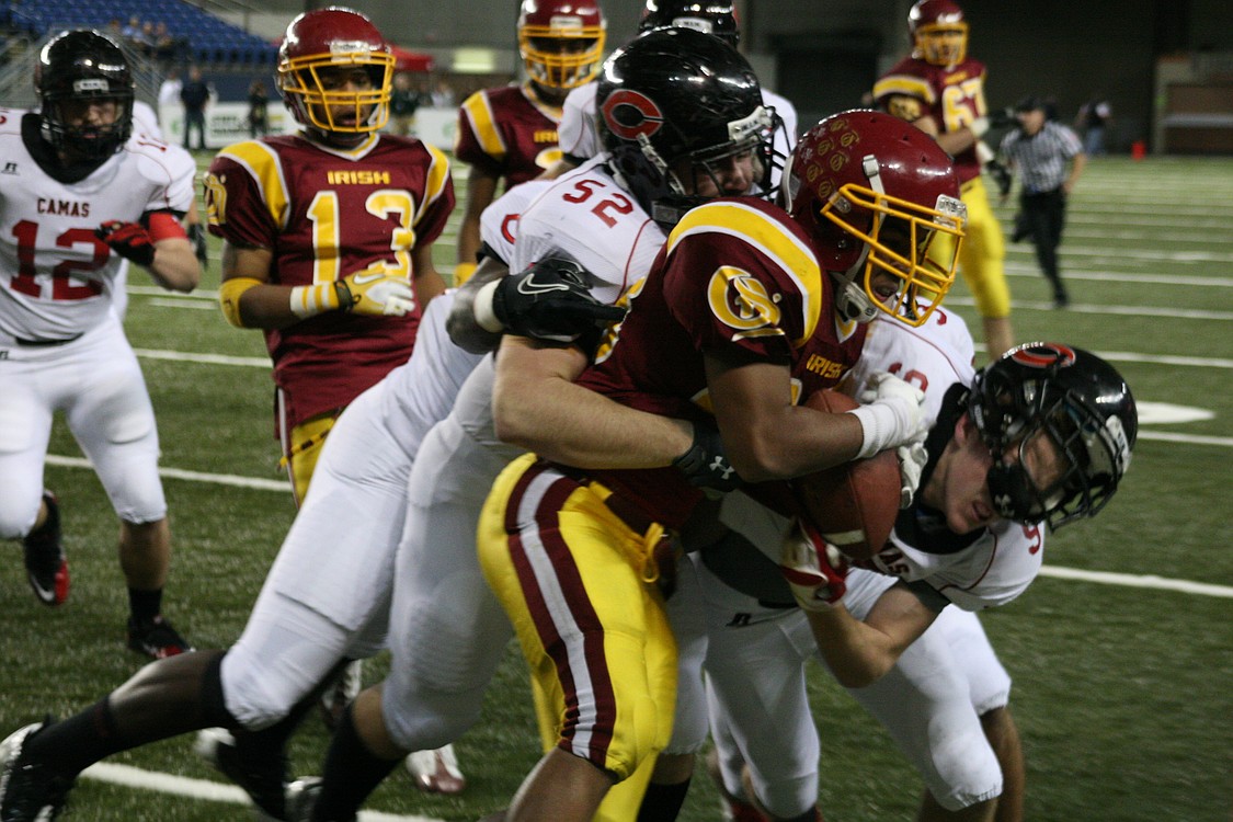 Camas football at the Tacoma Dome.