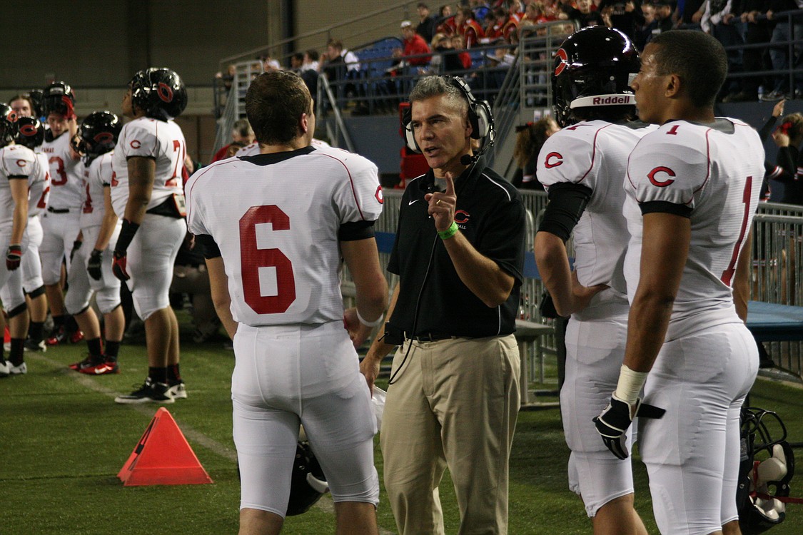 Camas football at the Tacoma Dome.