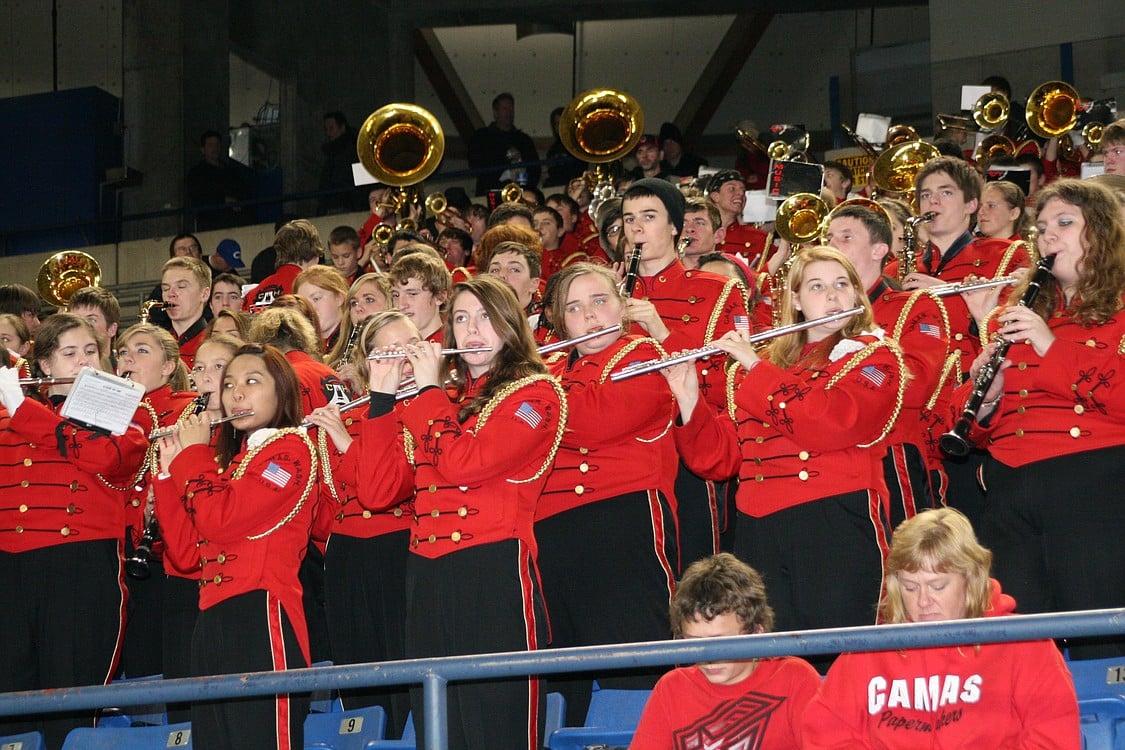 Camas football at the Tacoma Dome.