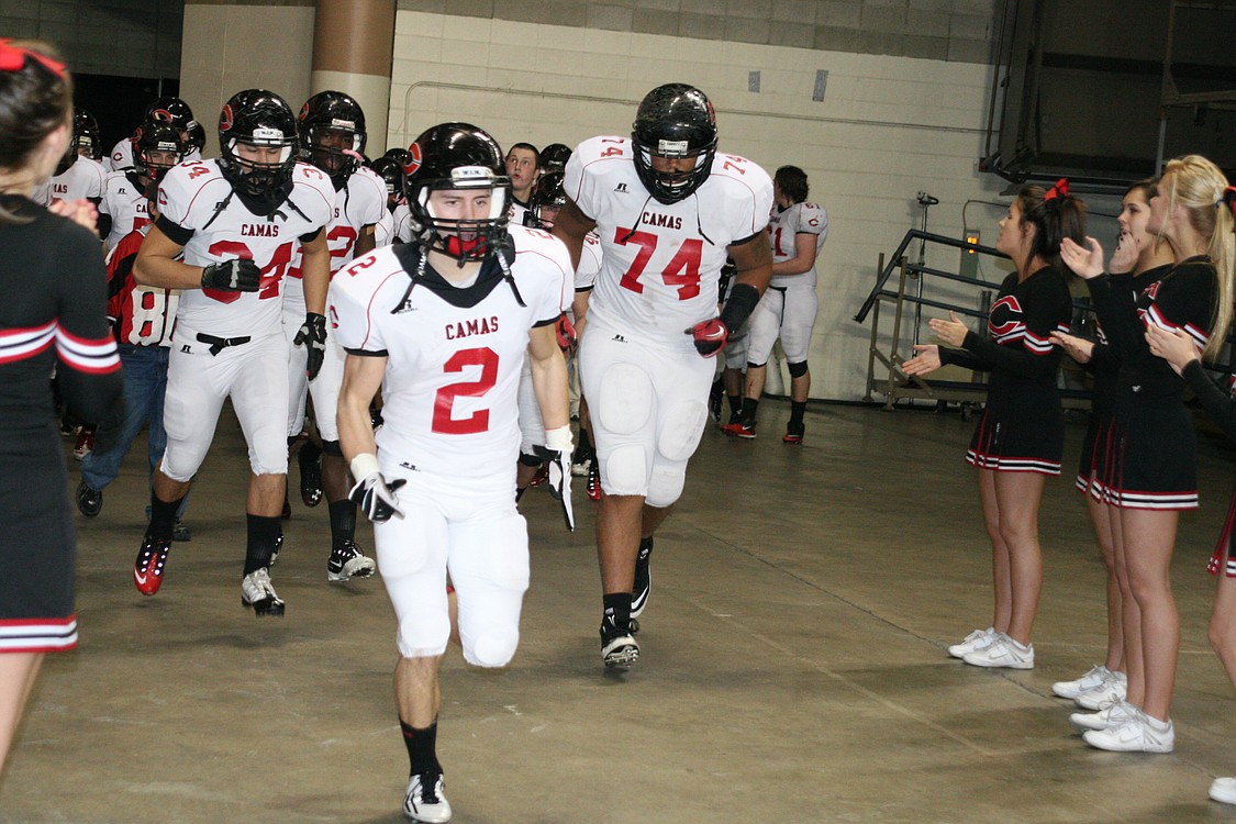 Camas football at the Tacoma Dome.