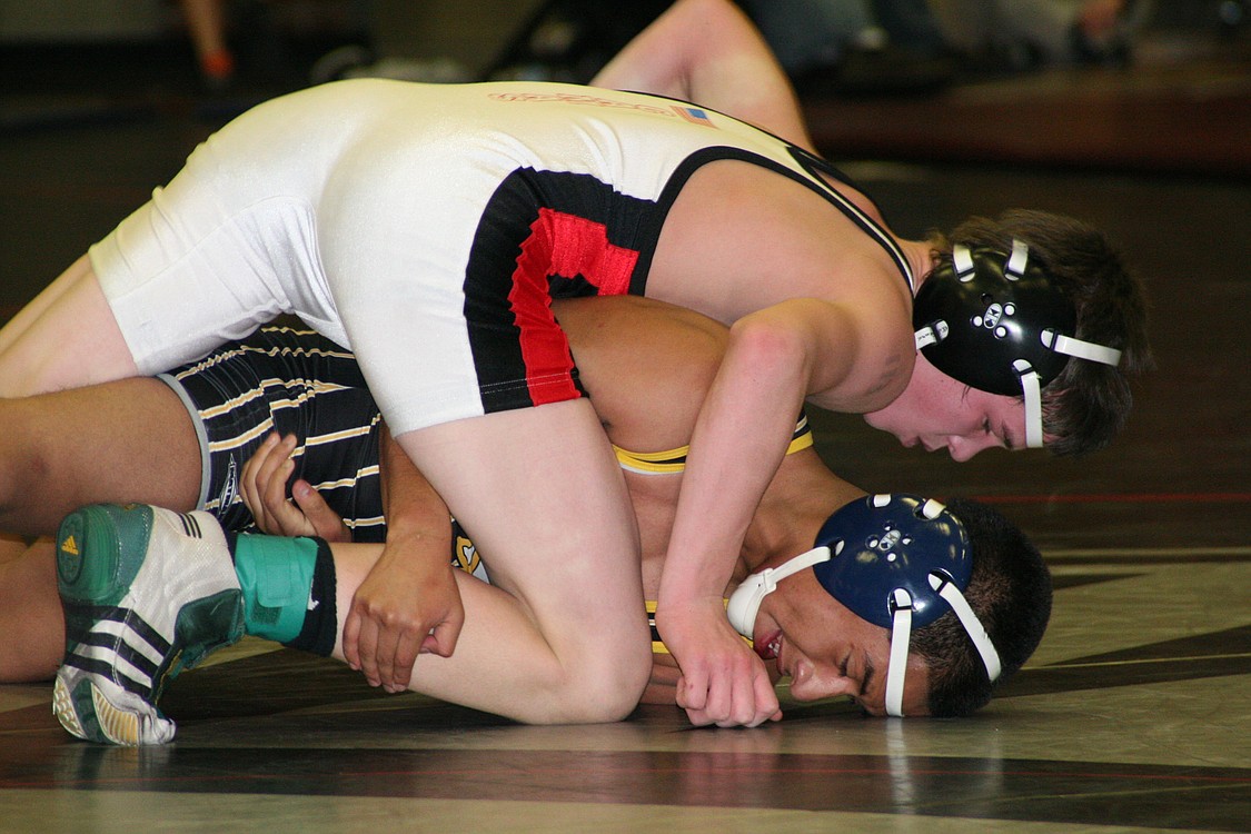 Tye Lommasson took third place for Camas at 113 pounds.