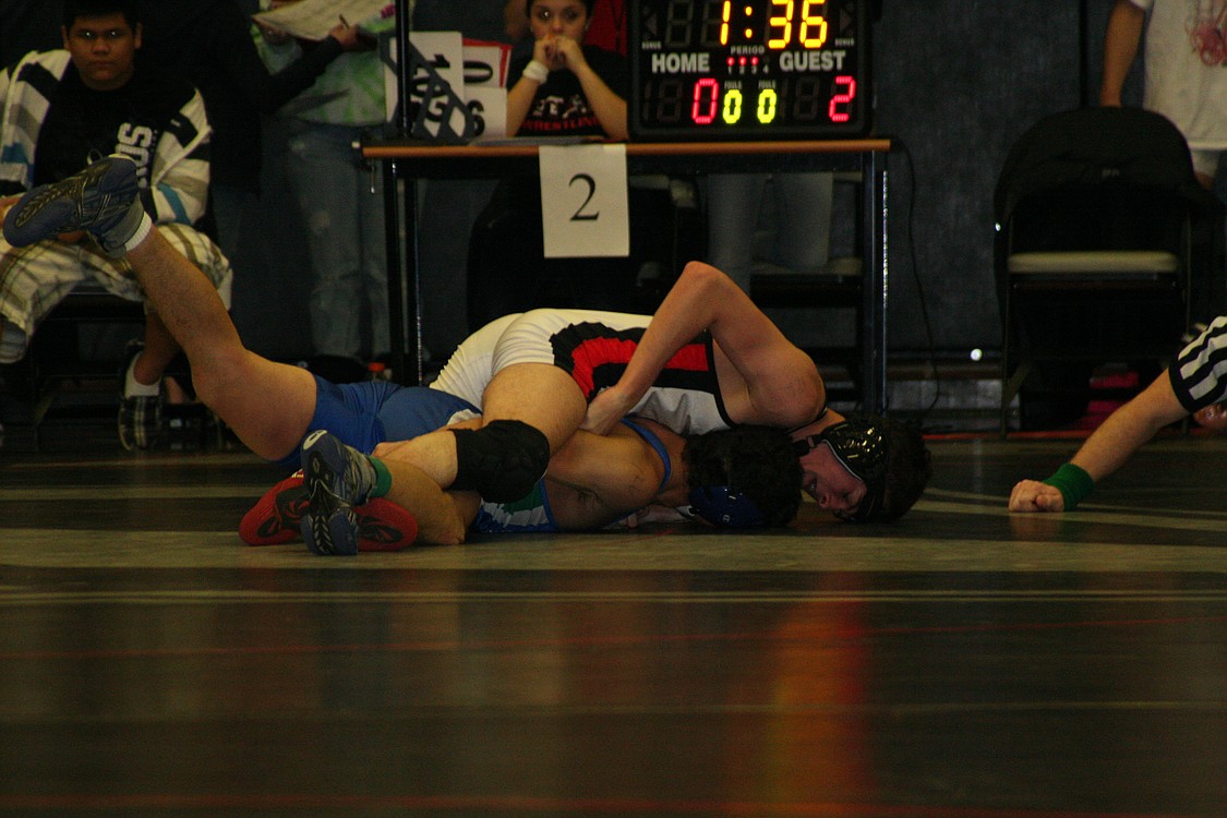 Austin Miller clinched fourth place for Camas at 126 pounds.