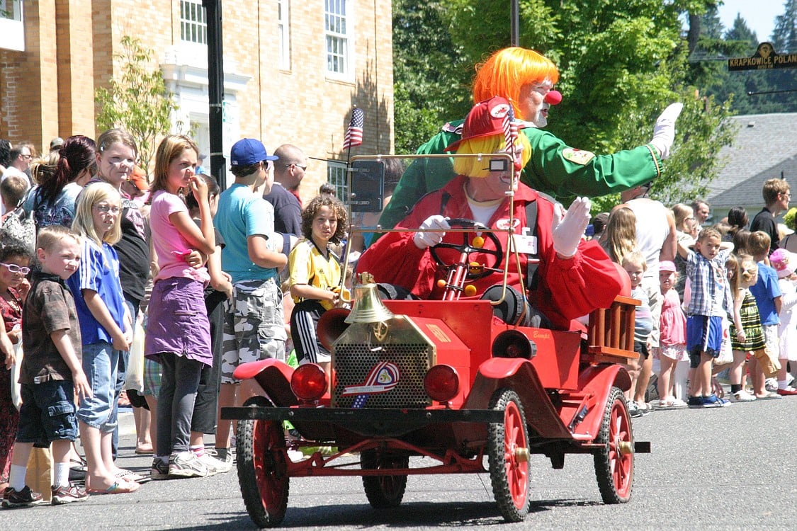 The Afifi Southwest Washington Shrine Clowns delighted the hundreds of people who lined the streets of Camas for the parade. The weather was perfect -- sunny skies and warm temperatures held out for all Camas Days festivities.