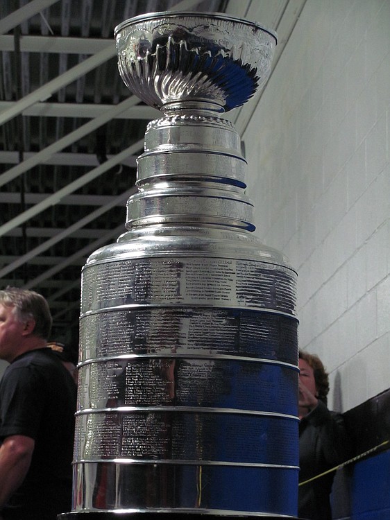 Up close with the Cup.