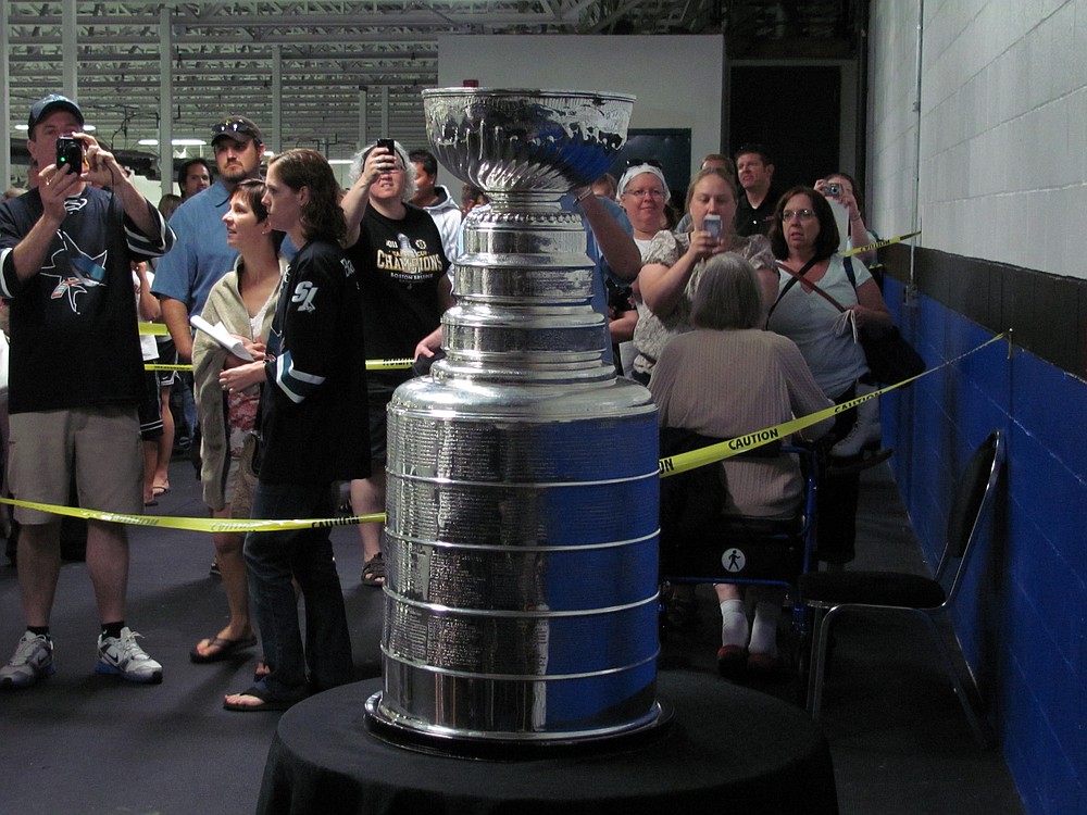 Up close with the Cup.