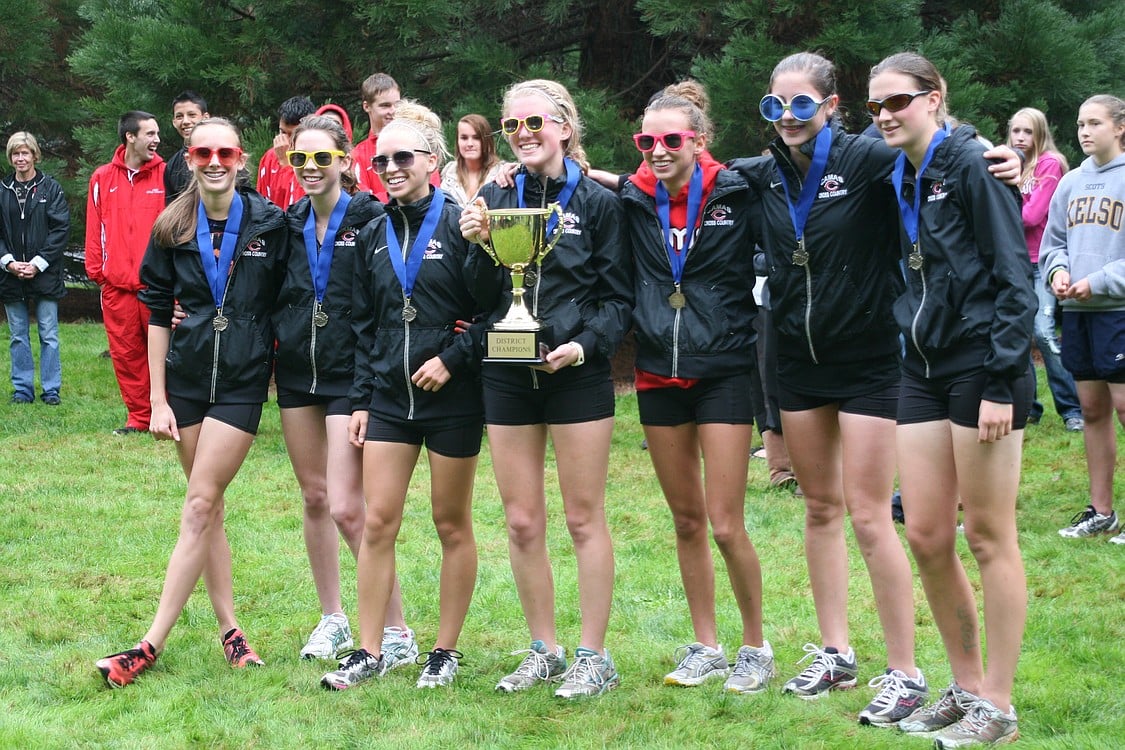 Camas girls are district champions.