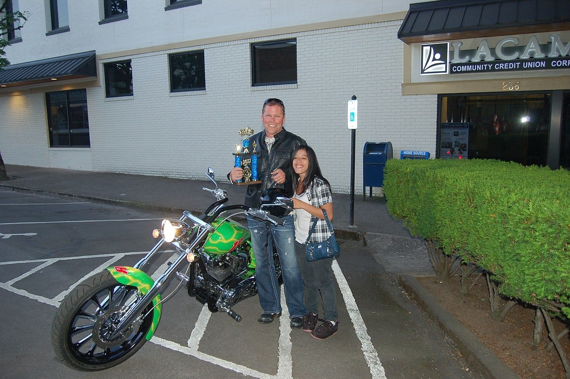 This 2008 Big Dog Mastiff/Custom won for &quot;Best Bike&quot; during the Camas Car Show on Friday, July 1.  It is owned by Kevin Haugen of Camas.