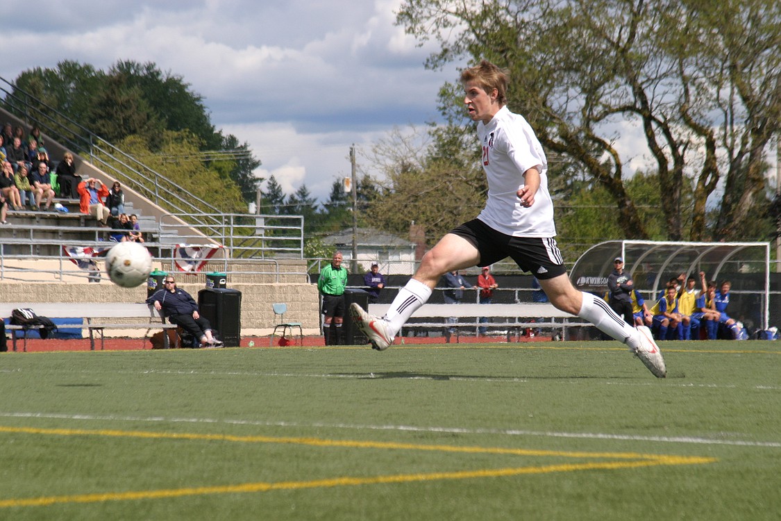 Nathan Beasley netted two goals in the state championship game.