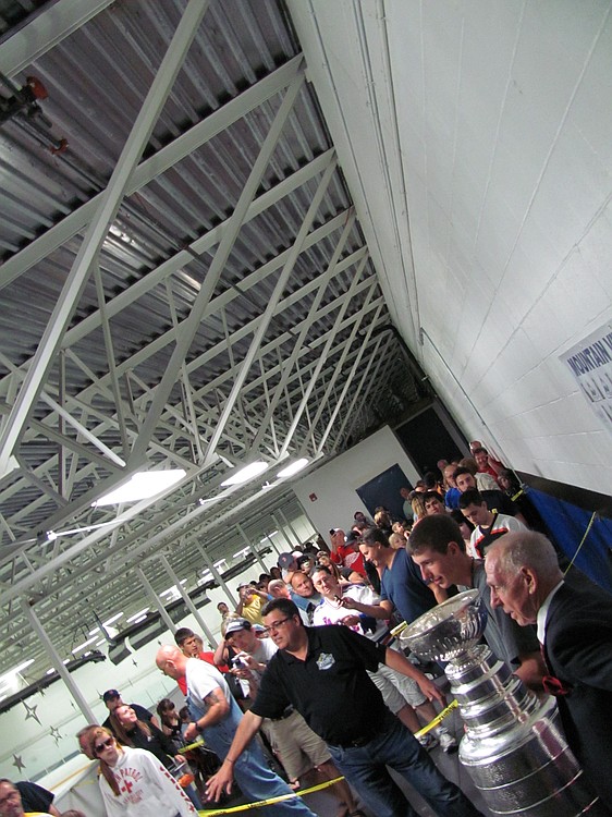 The time with the Stanley Cup at Mountain View Ice Arena was extended until 6 p.m.