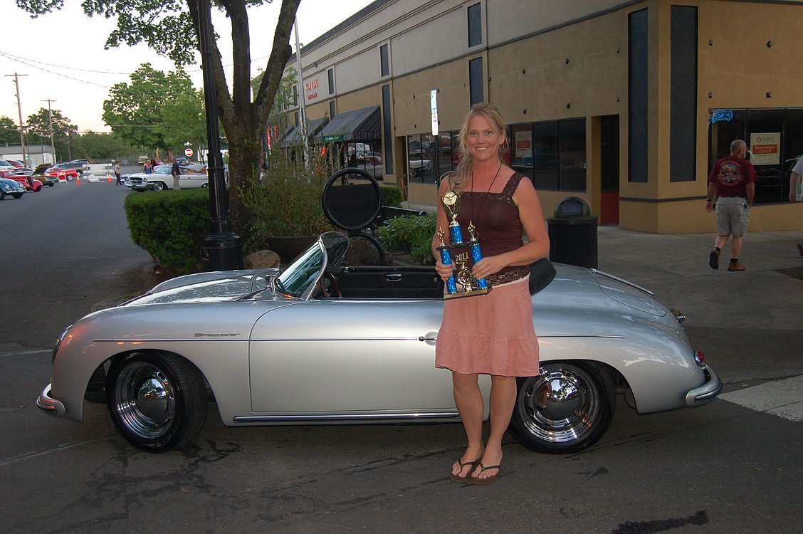 A 1957 Porsche Speedster won for Most Racy Import during the 2011 Camas Car Show on July 1.  It is owned by Heidi Curley of Washougal.