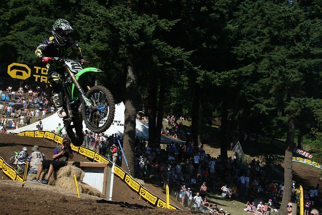 Ryan Villopoto is flying high again at Washougal.