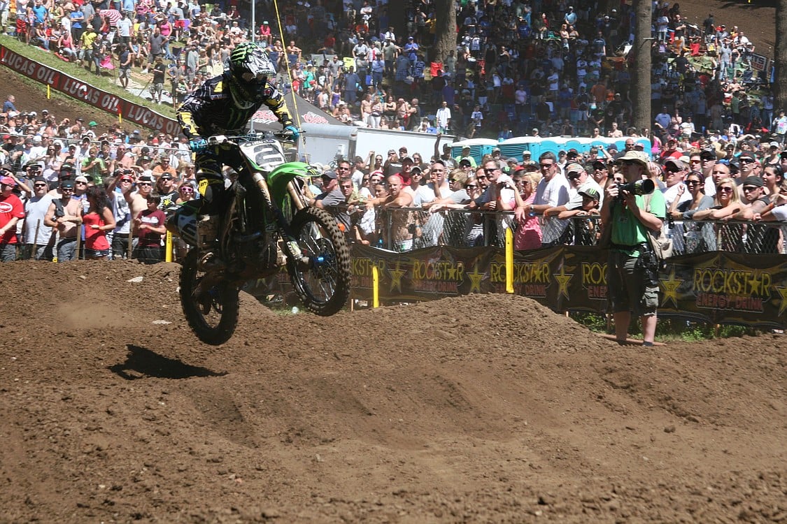 Ryan Villopoto nears the finish line.