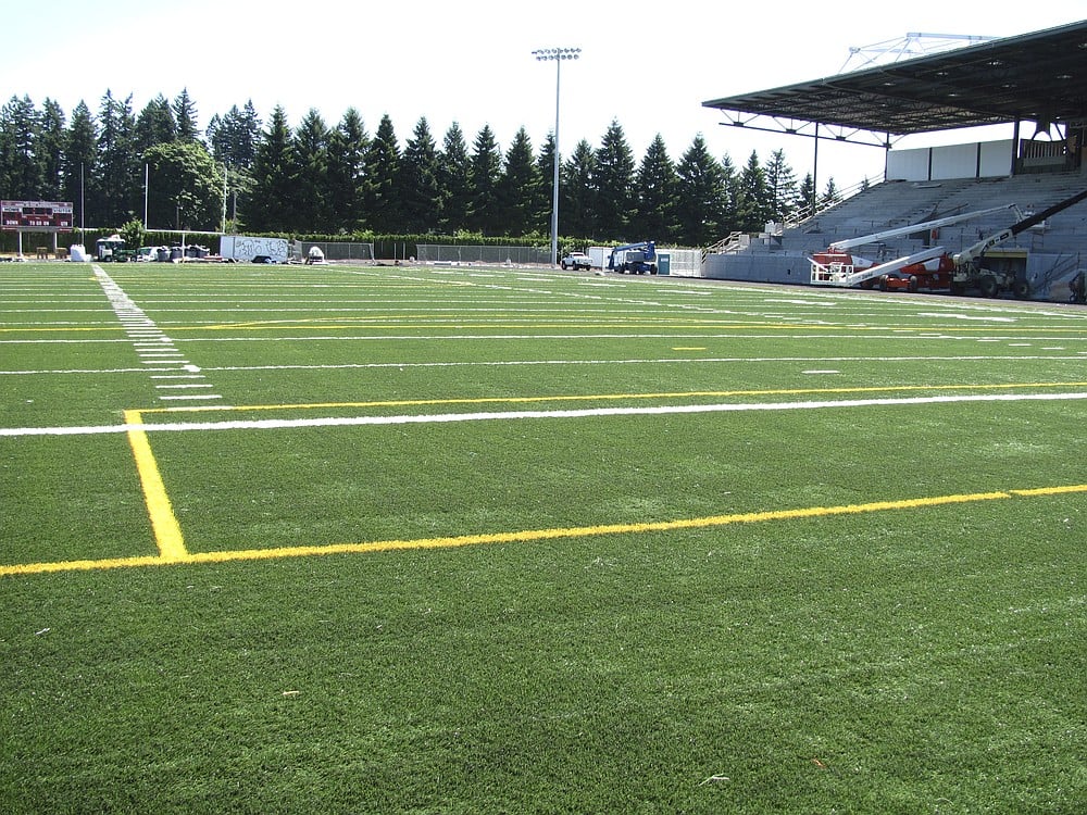 Doc Harris Stadium construction, July 20, 2010