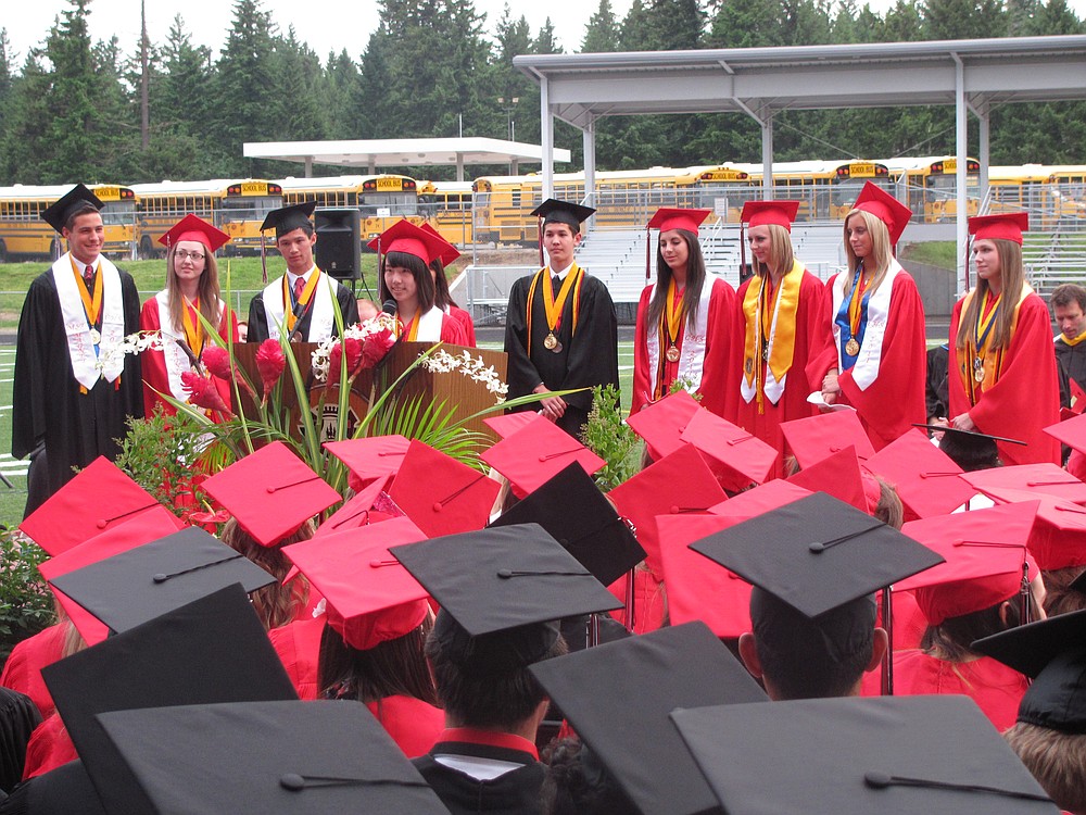 The Camas High School Class of 2011 included eight valedictorians and two salutatorians. It was the largest number of 4.0 grade-point-average students in CHS history.