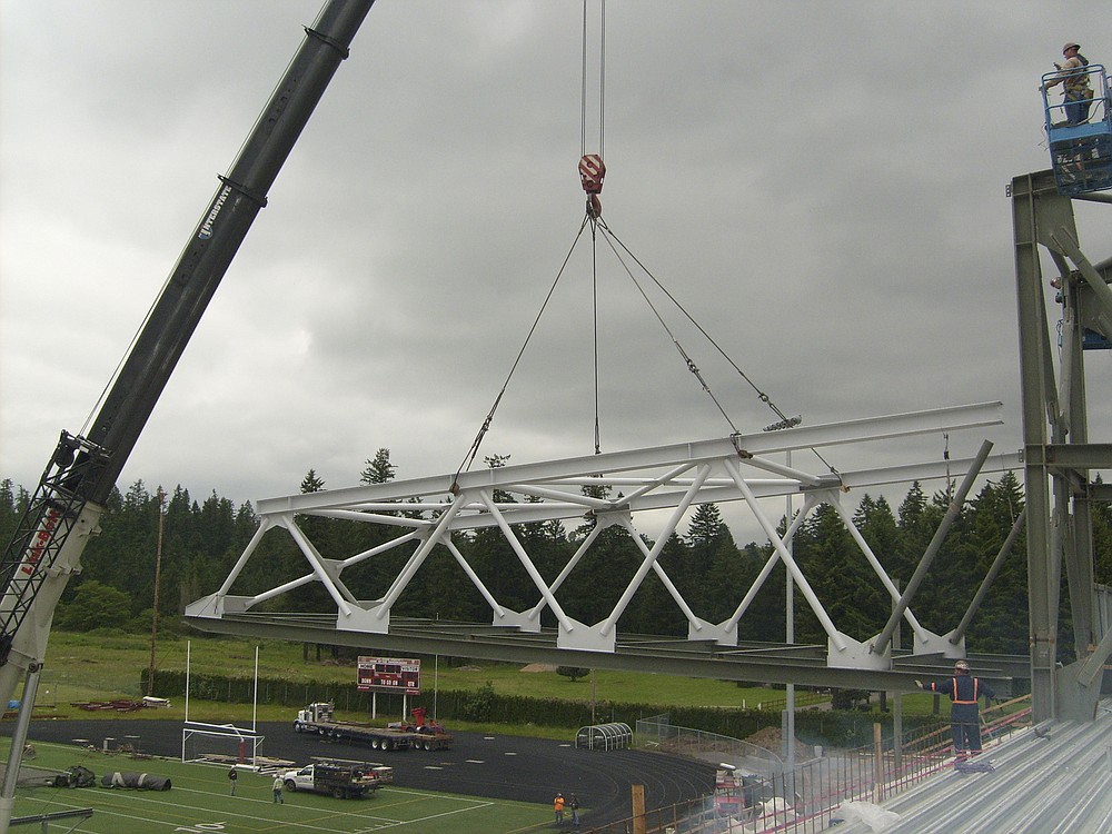 Doc Harris Stadium construction, July 20, 2010