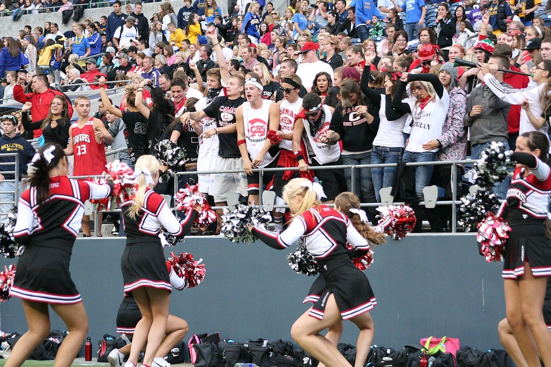 The Camas student section was rocking and rolling all day, making Qwest Field sound very much like Doc Harris Stadium.