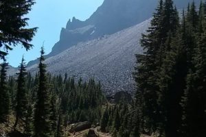 Dave Deal hikes below Mount Theilson.