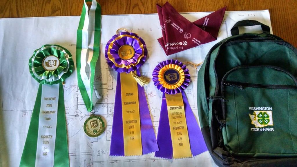 Taylor Rhodig of Washougal received several ribbons and a medal from her participation in the Washington State Fair. She and dog, Colby,  belong to the Mutts and Masters 4-H Club, comprised of East Clark County residents.