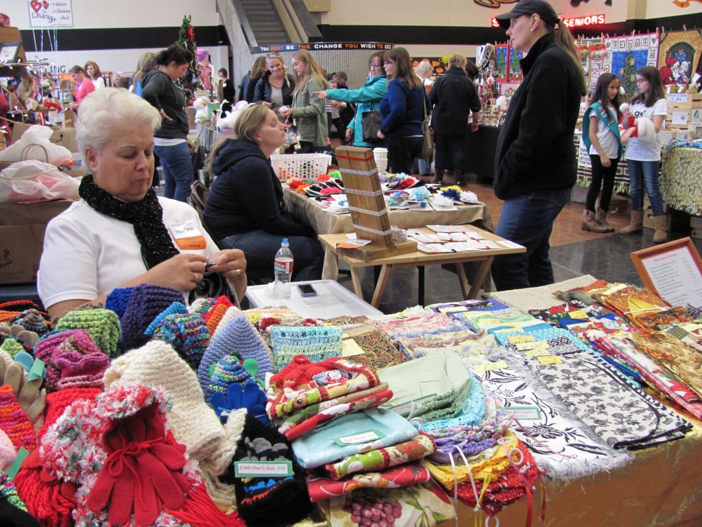 The Holiday Marketplace Bazaar, at Washougal High School, is an annual tradition for many local people. A variety of handcrafted items and unique gifts can be found by perusing the various vendor tables.