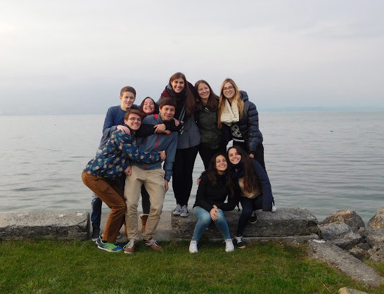 Ella Dewars has made several friends during her time as an exchange student in Switzerland. 