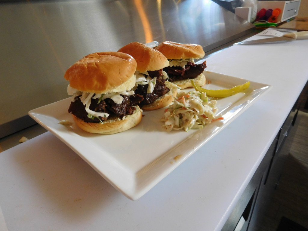 Korean short rib sliders, with lime cilantro slaw, were a recent daily special, at Smiley's Yogurt and Deli. 