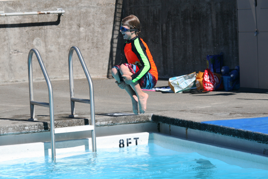 The Camas Municipal Pool offers classes, lessons and open swim times during summer break. (Post-Record file photo)