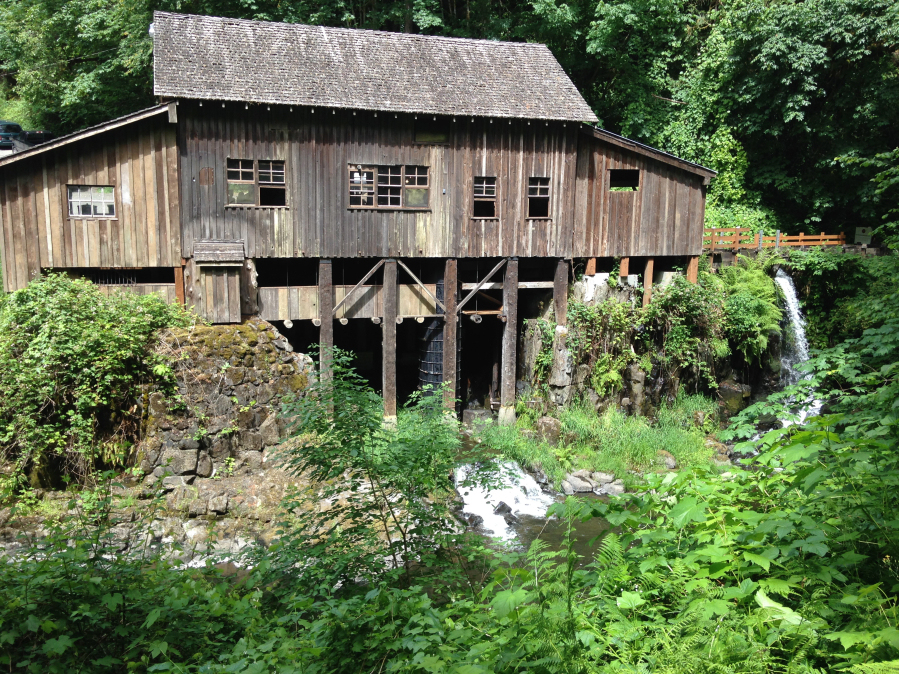 The Cedar Creek Grist Mill, located in Woodland about a 45 minute drive from downtown Camas, was built in 1876. At the time, its owner named it the Red Bird Mill. Operated entirely through water power, to run the generator and the Buhr mill takes 47 gallons of water per second.