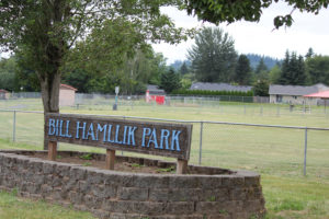 Hamllik Park in Washougal will be the future site of a bicycle track. Once built, it will be the only one of its kind in Clark County. Plans call for it to include a pump track and skills course. 