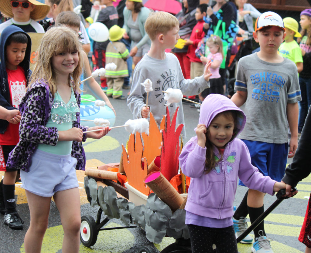 Participants in the Kids Parade played up this year's festival theme, 
