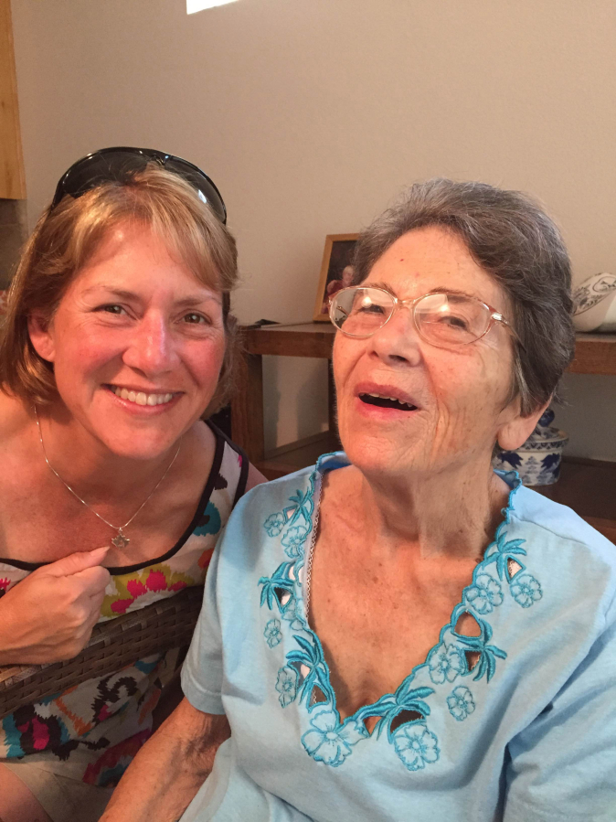 Lisa Wourms of Camas  is using her passion for triathlons to raise funds and awareness for Parkinson&#039;s Disease, which her mother, Peggy Blakeley, was diagnosed with in 2013. This photo of Wourms and her mom was taken a year ago.