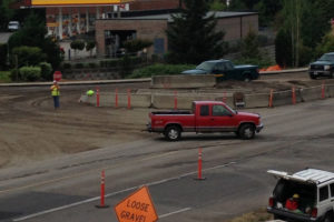 Construction of the roundabout at Northwest Sixth Avenue and Norwood Street began in June. On Wednesday, Aug. 17, the project will enter its third stage and bring new traffic impacts that will include the closure of the north leg of the intersection.