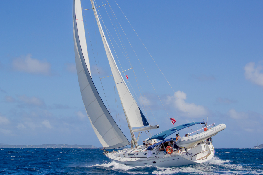 Simply Sailing Charters is owned by Londberg and Meadows. They use their 50 foot sailboat, Dalliance, to take vacationers through the British and U.S. Virgin Islands. (Contributed photo)