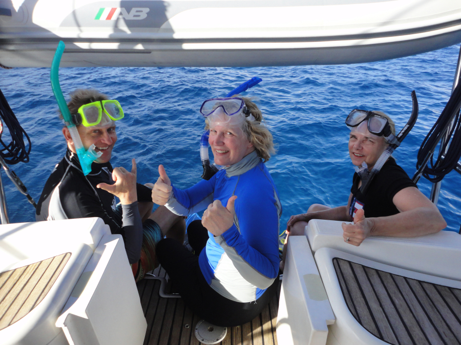 Snorkeling is a popular activity for guests aboard Dalliance. (Contributed photo)