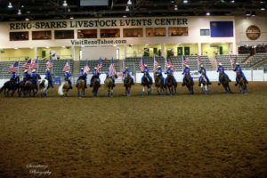 The Latigo 'n Lace equestrian drill team competes in Reno, Nevada. This season, the team continued their record of success in competitions around Washington. (Photo courtesy of Lisa Kuhlman)