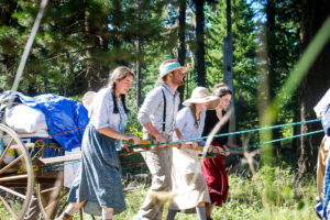 Nearly 400 youth and adults from the Vancouver East Stake of the Church of Jesus Christ of the Latter-day Saints participated in a pioneer trek, July 27 to 30. The goal of the event is for kids ages 14 to 16 to gain an understanding of what Mormon pioneers went through 170 years ago when they migrated across America to the Salt Lake Valley in Utah.