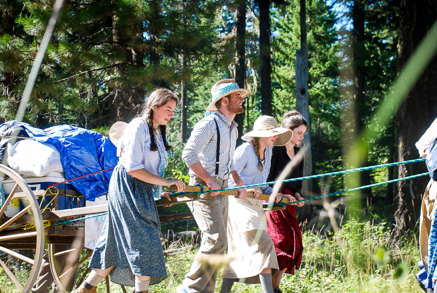 Nearly 400 youth and adults from the Vancouver East Stake of the Church of Jesus Christ of the Latter-day Saints participated in a pioneer trek, July 27 to 30. The goal of the event is for kids ages 14 to 16 to gain an understanding of what Mormon pioneers went through 170 years ago when they migrated across America to the Salt Lake Valley in Utah.