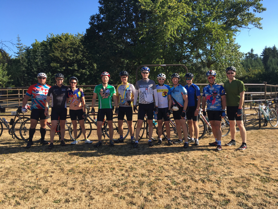 Paige's Pilots included 15 pilots from several different airlines, who came together with other team members and participated in the Tour de Cure, held in July. (Contributed photo)