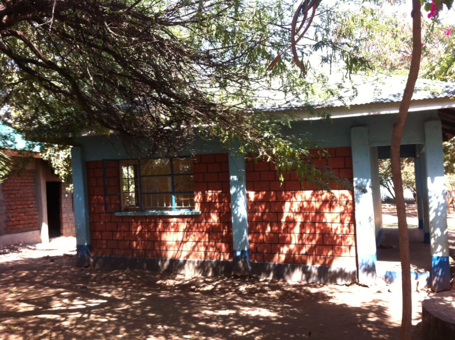 This building serves as an HIV awareness and health center at Kolunga Village, a remote town in Kenya. 