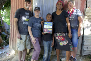 Ken and Jen Goheen of Camas (left) raised $10,000 with their Hood to Coast team to help a widow in Haiti build a new home. (Photo by Carola Strolger)